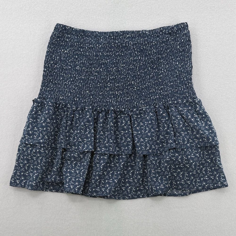 3FOR$20 HEYSON Floral Navy Blue Women's Skirt size Large